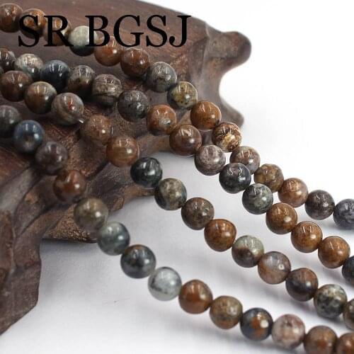 Free Shipping 6 8 10 12mm Wholesale Natural Round Pietersite Jaspers Jewelry Accessories Beads Strand 15inch