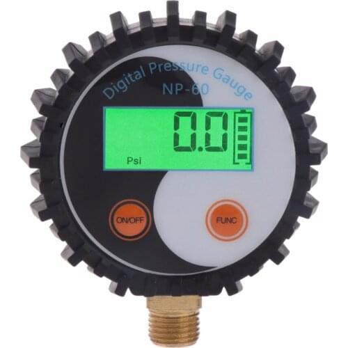0-10 Bar G1/4 Battery Power Digital Gas Pressure Gauge Tester Detector 0~145psi
