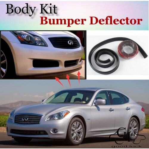 For Infiniti M M30d M25 M35h M45 M37 M56 Q70 Bumper Lip / Front Spoiler Deflector For Car Tuning View / Body Kit / Strip Skirt