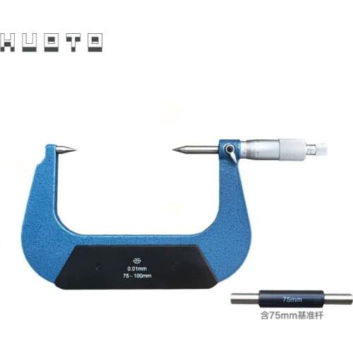 0-25mm 25-50mm 50-75mm 75-100mm xibei brand Double Point micrometer with Carbide measuring faces thickness caliper