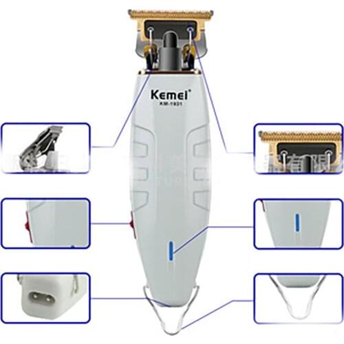 KM-1931 Electric Hair Cutting Machine Professional Hair Trimmer Hollow Knife Head 0 Knife Distance Oil Head Cordless Edge