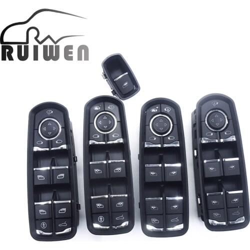 Front Left Power Window Switch Button For Porsche Cayenne Macan Panamera 2010- 7PP959858RDML 7PP959858AEDML 7PP959858MDML