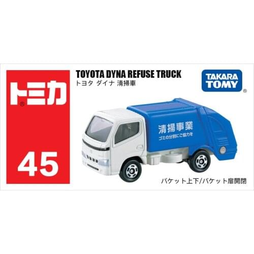TOMY 1:64 Toyota Dyan Refuse Truck NO.45 Simulation Model Car