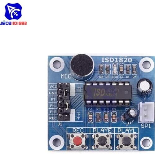 Diymore ISD1820 Sound Voice Recording Playback Module Microphone Audio Telediphone Control Driver Board