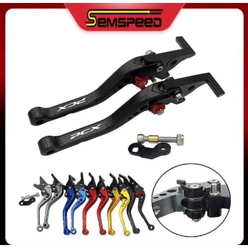 Motorcycle Brake Clutch Lever with Parking Function For Honda PCX 125 PCX 150 2010-2020 SEMSPEED CNC 3D Short Rhombus Levers