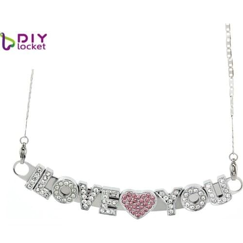 New! Antique Curved Bar Chain Necklace Stainless Steel Vintage Bent Necklace Fit 8mm slide charms/letter LSBR025*5