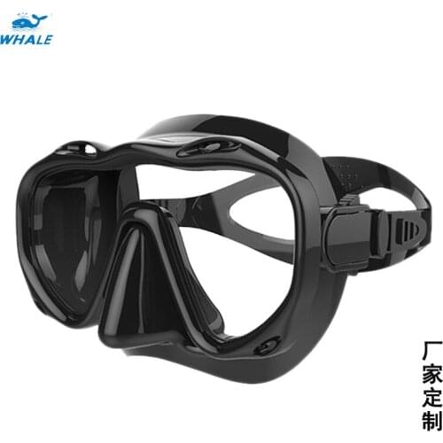 New Adult Large-frame Glasses Tempered Glass Silicone Full Dry Comfortable Diving Masks