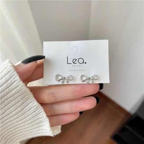 New Bowknot Brief Cute Clip on Earrings Trendy Piercing Earrings Jewelry for Women