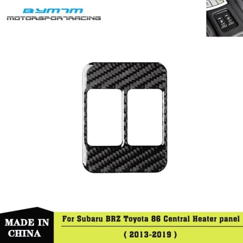 Real Carbon fiber Heater panel sticker interior Car accessories For TOYOTA 86 Subaru BRZ 13-17