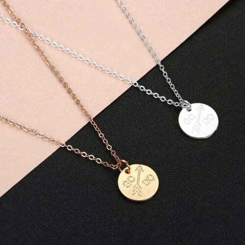 Cxwind Go and Do Charms Necklace Jewelry Special 2020 LDS youth theme Chain Necklace for Women Kids Hip Hop Letter Collares