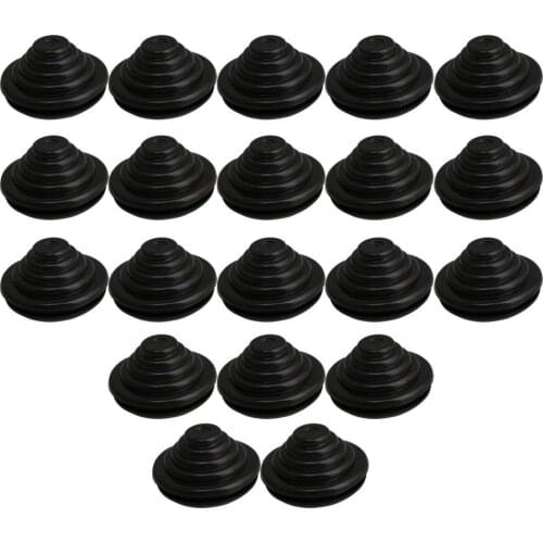 Tower Wire Protective Rubber Grommets 20mm ID 25mm Groove Dia 20PCS