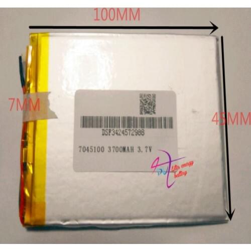 Size 7045100 3.7V 3700mah tablet battery with Protection Board For PDA Tablet PCs Digital Products