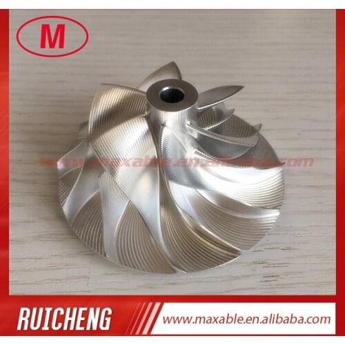 RHF55 46.52/68.01mm 6+6 blades point milling Turbo Billet/milling/aluminum 2618 compressor wheel