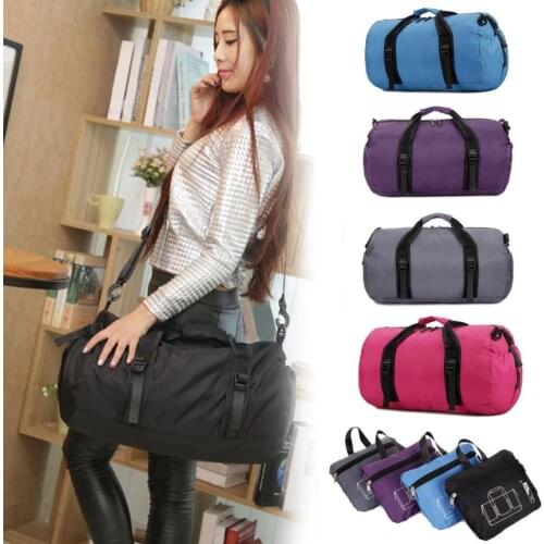 New Folding Travel Bag Zipper Women Travel Bags Large Capacity Hand Luggage Tote Sports Fitness For Lady & Men