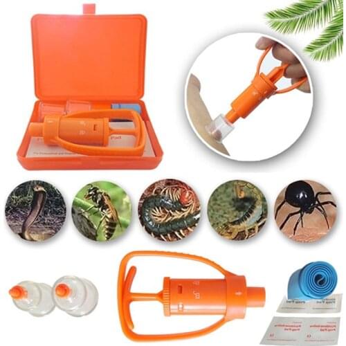 Outdoor Venom Extractor Pump Kit Vipers Bees Biting Vacuum Poison Removal Survival Rescue Tools Safety Emergency First Aid Tool