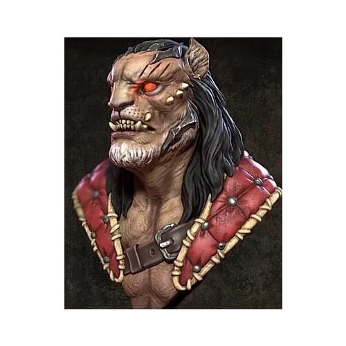 Unassambled 1/10 ancient fantasy warrior bust Resin figure miniature model kits Unpainted