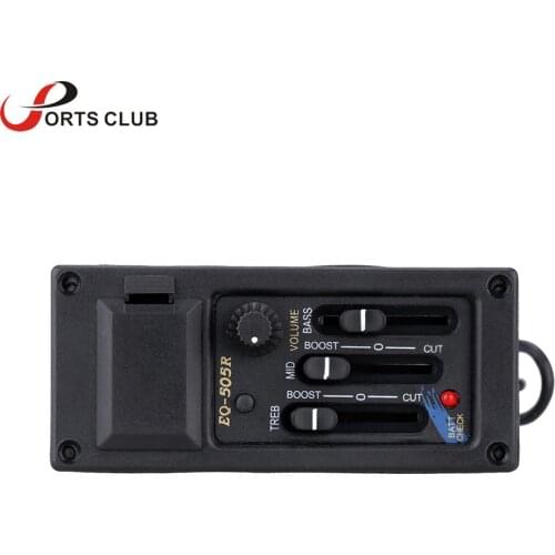 High Quality 3-Band Acoustic Guitar Tone and Volume Amplifier EQ Equalizer Preamp Piezo Pickup Tuner