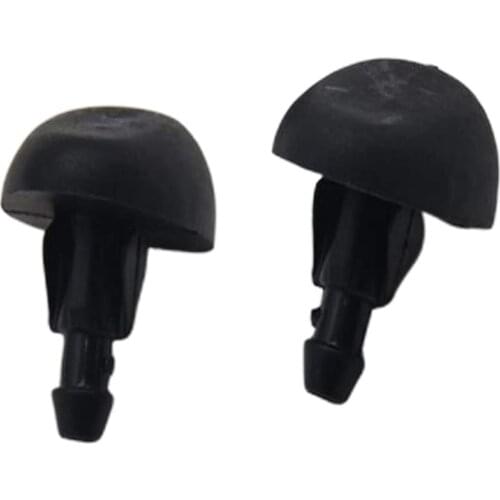 Replacement Single Hole Windshield Washer Nozzle Wiper Spray Kit fit for Fiat Peugeot Citroen 2pcs