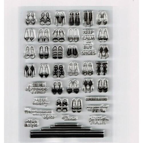 Lady Shoes Stamps Womens Birthday Scrapbooking Stamps
