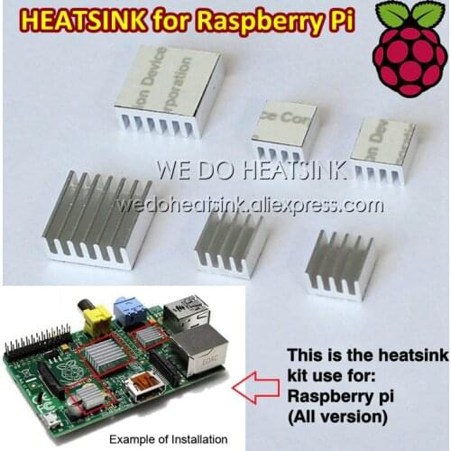 10sets = 30pcs Aluminum Heatsink Radiator Heat Sinks Cooler Kits For Cooling Raspberry Pi