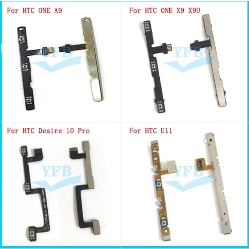 10pcs For HTC Desire 10 Pro U11 U 11 ONE X9 X9U A9 Power On Off Volume Side Button Key Flex Cable Replacement Parts