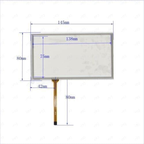 Wholesale 10PCS/LOT M5707 6inch resistance screen 145*80 for model radio GPS CAR this is compatible 145*80mm