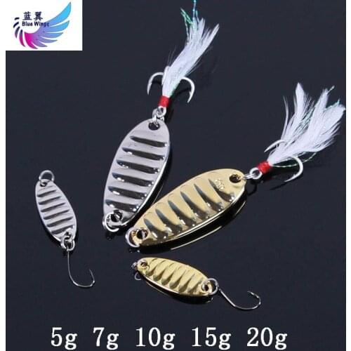 10pcs/Lot Metal Spoon Lure 5g 7g 10g 15g 20g Blade Spoons Gold/Silver Fishing Bait Spoon Hard Lures Metal Lure China Pesca