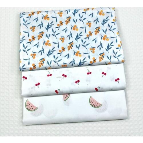 160x50cm Fruit Watermelon Twill Cotton Printed Fabric Decorative Handmade Bedding Clothes Sewing Cloth