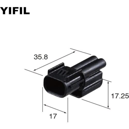 2 Pin/Way Male Headlight Fog Light Socket Daytime Running Lamp Plug Connector 6181-6851 For Honda Crown URV Civic Accord