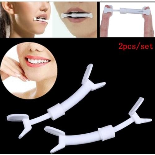 2pcs/lot Make You more Confident Natural Facial Muscle Smile Exerciser Mouth Toning Slim Piece Toner Flex Cheek
