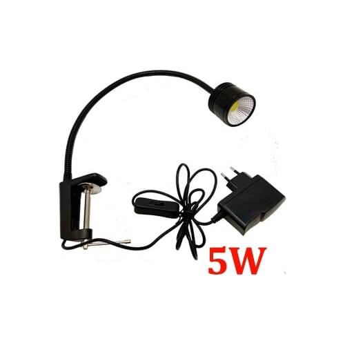 5W 110V/220V Cob Led Clip Table Lamp