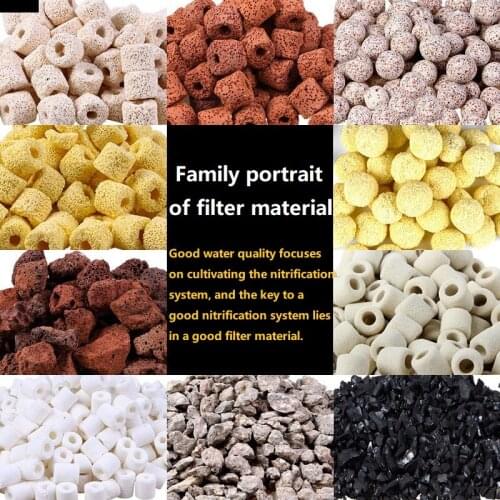 Aquarium accessories Aquarium filter Fish tank filter material bacteria house ceramic ring breathing ring bacteria ball