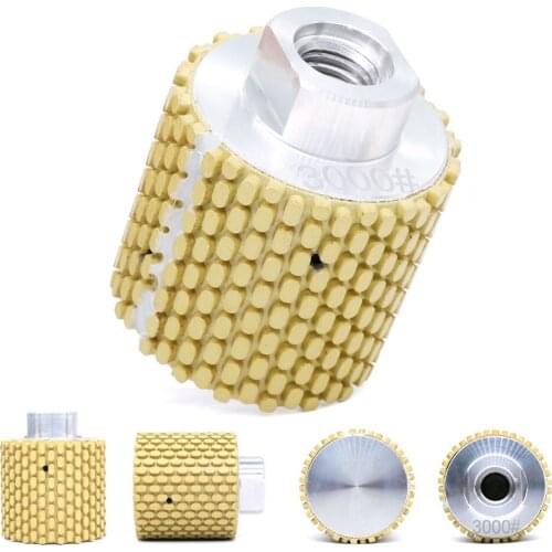 2 Inch 50mm Diamond Resin Bond Wet Use Polishing Drum Wheels For Polishing Granite and Marble