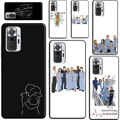 Greys Anatomy For Xiaomi Redmi Note 10 Pro Note 9 Pro 8T 9S Note 8 Pro Phone Case For Redmi 9 9C 9T 9A