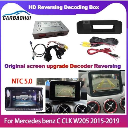 Car Front Rear Camera For Mercedes benz C CLK class W205 2015-2019 NTG 5.0 Original Camera Screen backup Parking Camera Decoder