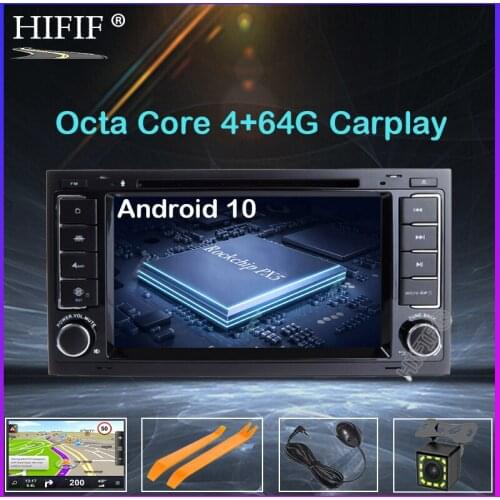 DSP 2 Din 7'' Android 10 IPS Car DVD Player GPS Navi For VW/Volkswagen/Touareg/Transporter T5 With Canbus Wifi Stereo Radio FM