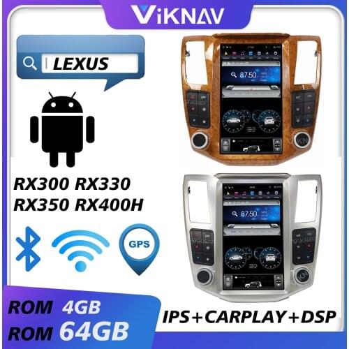 Car gps navigation multimedia player for lexus rx30 rx330 rx350 rx400h 2004 2005 2006 2007 2008 android radio car audio screen