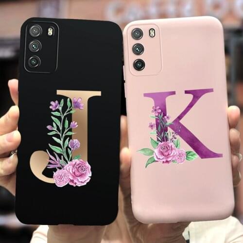 For Xiaomi Poco M3 Case Cute Letters Fundas Soft Silm Cover For Xiaomi Poco M3 Phone Cases Pocom3 Shockproof Coque 6.53'' Bumper
