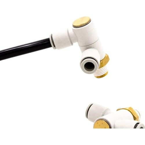 High quality fittings KQ2VD10-02S O.D 10mm thread Rc 1/4 double universal male elbow one-touch fittings pneumatic components