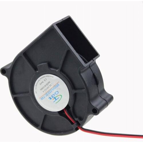 Gdstime 2 Pcs 75mm x 30mm DC 24V 2Pin Brushless Blower Motor Fan 7.5cm x 3cm 7530
