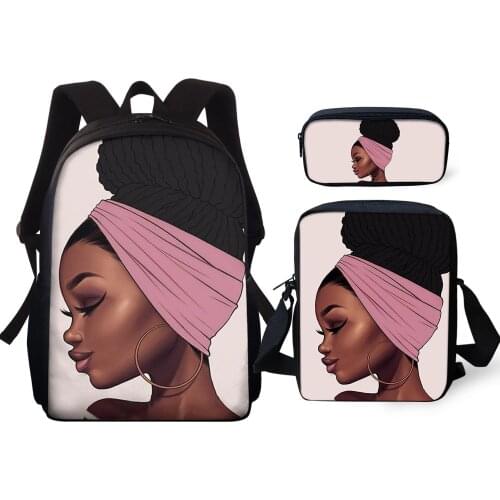 2021 Hotsell Student School Bags Girls 3d Africa Girls Standard Backpack Pencil Backpack Schoolbag Teenagers Plecaki Szkolne