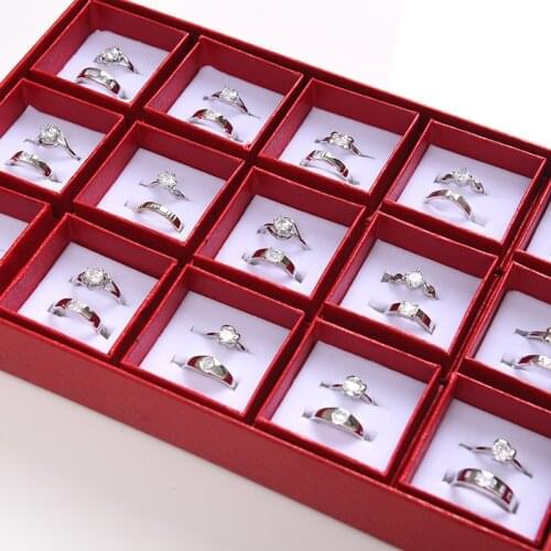 15pairs/Set Silve Color Golden Zircon Couples Rings For Men Women Wedding Engagement Gift Open adjustable Jewelry rings