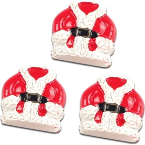 LF 10Pcs Resin Christmas Cloth Decoration Craft Flatback Cabochon Embellishments For Scrapbooking Kawaii Cute Diy Accessories