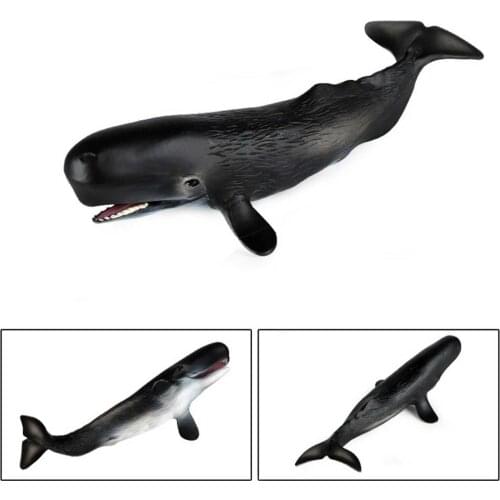 Simulation Marine Life Animal Model Toy Sperm Whale Animal Model Educational Toy Figurine Boys Gifts House Ornament Decor