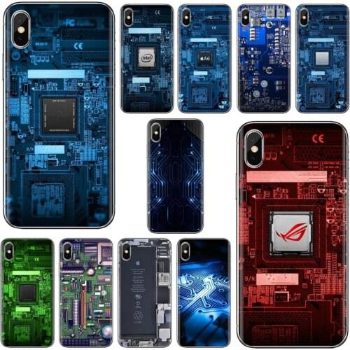 Soft Case For HTC U11 U12 One X9 M7 M8 A9 M9 M10 Plus Desire 630 530 626 628 816 820 830 computer battery phone Circuit Board