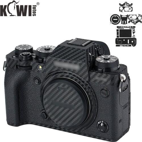 Kiwi Camera Body Sticker Protective Skin Film Kit For Fuji Fujifilm X-T4 XT4 Anti-Scratch Camera Decoration Sticker Matrix Black