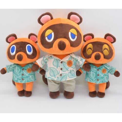 New arrival Tom Nook Plush Toys Dolls Timmy Tommy raccoon brothers Dolls Plush Animal Crossing Game doll birthday Gifts