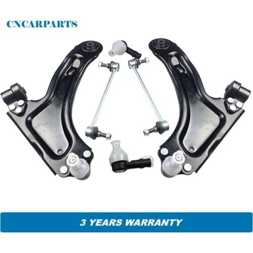Front Wishbone Arms Track Rod Ends Drop Links Kit fit for Vauxhall CORSA C 00-06