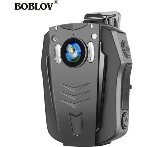 BOBLOV PD70 64GB WiFi Police Camera 1296P Wearable Body Cameras IR Night Vision Worn Camera Body Audio Recording Mini cam