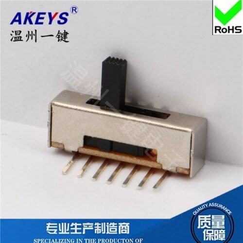 SK-15E01 (1P5T) Single row bent feet 7 feet 5 gears Horizontal side insert toggle switch With fixed feet slide